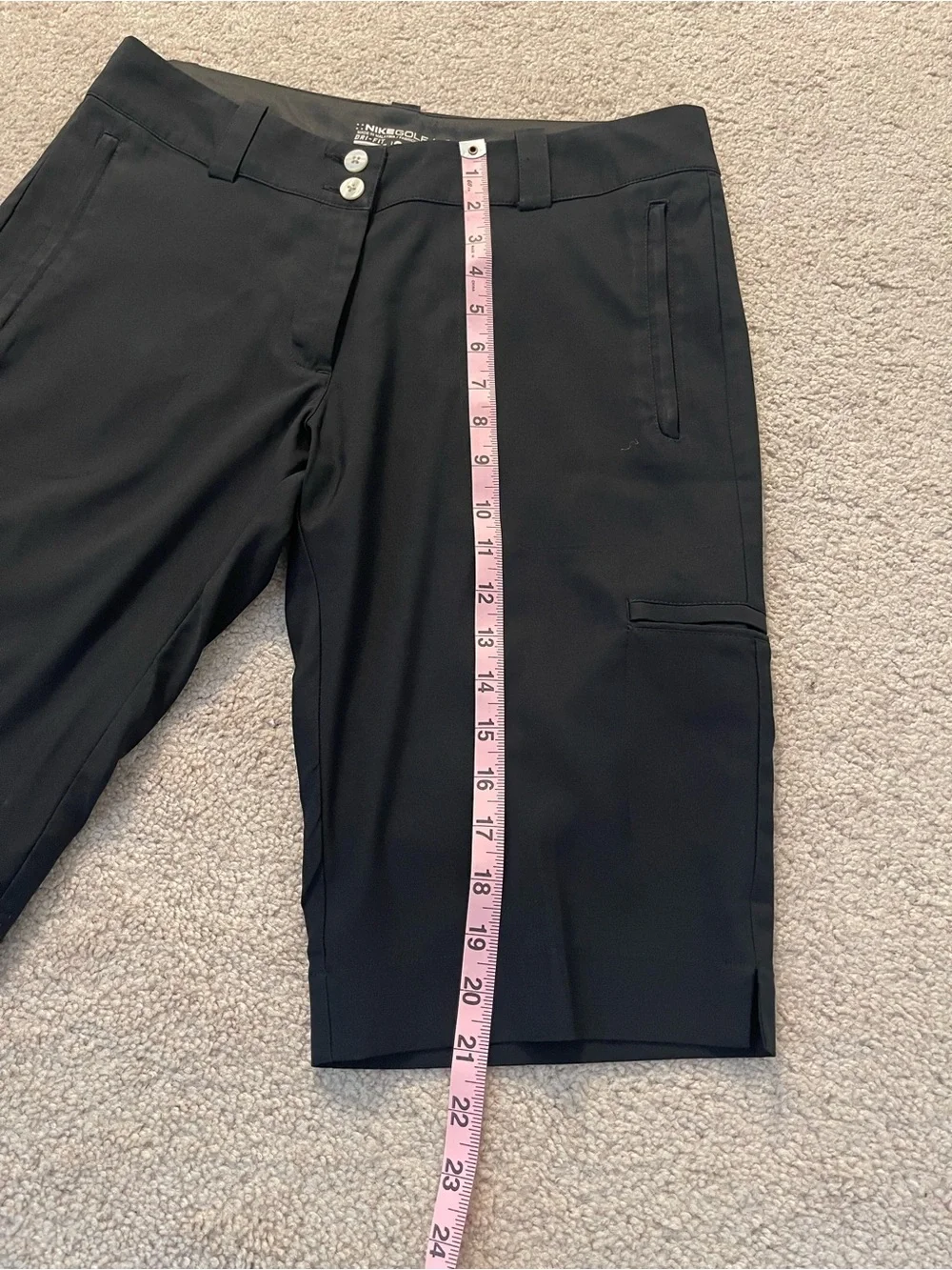 Nike Golf Dri-FIT Cargo Bermuda Shorts Black Size 6